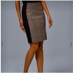 White House Black Market Tweed Side Panel Skirt 0
